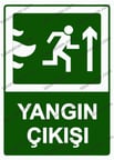 Yangın Çıkışı Uyarı Levhası