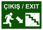 Çıkış / Exıt Uyarı Levhası