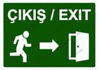 Çıkış / Exıt Uyarı Levhası