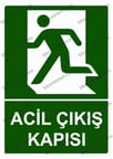 Acil Çıkış Kapısı Uyarı Levhası