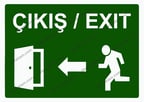 Çıkış/ Exıt Uyarı Levhası