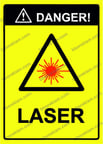 DANGER! LASER Uyarı Levhası