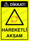 Dikkat! Hareketli Aksam Uyarı Levhası