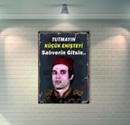 Kemal Sunal Retro Ahşap Poster