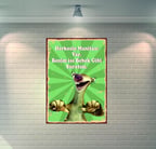 Buz Devri Sid Retro Ahşap Poster