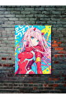 Zero Two - Darling in the FranXX - Anime & Manga Posterleri, Özel Tasarım Kağıt Poster