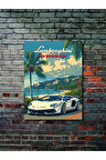 Lamborghini Aventador, Eşsiz Tasarım Otomobil Posterleri, Özel Tasarım Kağıt Poster