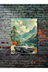 Aston Martin DB5, Eşsiz Tasarım Otomobil Posterleri, Özel Tasarım Kağıt Poster