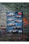 Nissan Skyline Series, Eşsiz Tasarım Otomobil Posterleri, Özel Tasarım Kağıt Poster