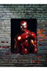 İronman - Marvel - Film & Dizi Posterleri, Özel Tasarım Kağıt Poster, Duvar Sanatı