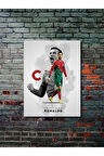 Cristiano Ronaldo - Spor Posterleri, Takım Posterleri Özel Tasarım Kağıt Poster
