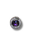 925 AYAR GÜMÜŞ TAŞLI MOR KÜRE CHARM