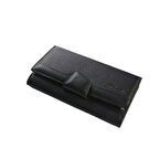 KARALI Siyah Deri Kadın Cüzdanı BC476-S