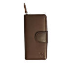 KARALI Kahve Deri Kadın Cüzdanı BC486-K