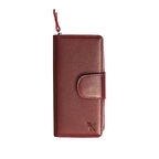 KARALI Bordo Deri Kadın Cüzdanı BC486-B