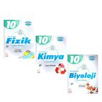 Palme 10.Sınıf Fen Lisesi Fizik Kimya ve Biyoloji Soru Bankası Seti 3 Kitap
