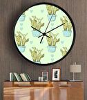 Dekoratif 3D Baskı Yuvarlak Duvar Saati-119
