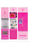 Toys 2309 Kutuda Şık Görünümlü 3'Lü Buzdolabı Fırın Bulaşık Makinesi Setim