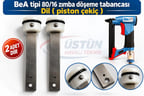 2 Adet - Bea Tipi 80/16 Zımba Döşeme Tabancası Dil (Piston Çekiç)