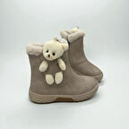 KIZ ÇOCUK BEJ AYICIKLI KAYMAZ TABAN BOT