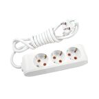 VIKO Multi-let Üçlü Priz Topraklı Klemensli Çocuk Korumalı 3 Metre - Beyaz 90 11 33 03