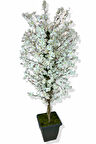 Beyaz Bahar Dalı 160 Cm Yapay Ağaç Üretim Saksısı