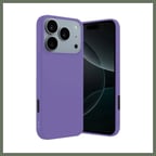 Bezos iPhone 17 Pro Uyumlu First Silikon - Lila BEZOS1