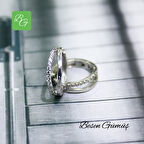 Zirkon Taşlı Yuvarlak Halka Küpe