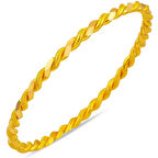 22 Ayar Altın 10 Gr İkili Burma Bilezik