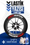 8 Adet SpeedHunters Kırmızı Motosiklet Ve Otomobil Araç 3d Oto Lastik Yazısı Sticker Arma Seti