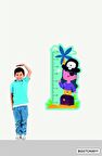 Bizerk Görsel Sevimli Korsan ve Hazinesi Temalı Çocuk /Bebek Odası Boy Ölçer  Dekoratif Cam Kapı Duvar Sticker 
