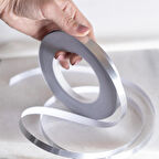 Kendinden Yapışkanlı Dekoratif Fayans Arası Şerit Bant Derz Bandı (1 CM X 50 METRE - GÜMÜŞ)