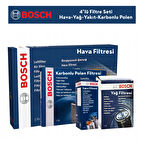 Peugeot 2008 1.5 BlueHDİ Filtre Bakım Seti 4'Lü 2019-2025 BOSCH BH115310K