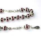 Beyzi Model Galalith ve Oltu Karpuz İşlemeli Zaza Tespih