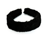 Biem Düz Peluş Taç Siyah
