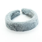 Biem Düz Peluş Taç Açık Gri