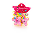 Biem Yıldız Lastik Toka Pembe Sarı