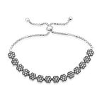 Gümüş Papatya Kadın Asansör Bileklik