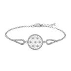 ​Gümüş Yaşam Çiçeği Bileklik