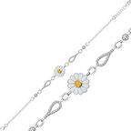 Gümüş Papatya Kadın Bileklik