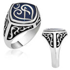 Gümüş Arapça Elif Vav Yazılı Yüzük