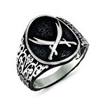 ​Gümüş Zülfikar Kılıcı Motifli Erkek Yüzük