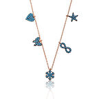 Gümüş Firuze Taşlı Şans Kolyesi