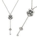 Gümüş Ya Fettah Yazılı Kadın Kolye