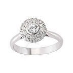 Gümüş Zirkon Taşlı Kadın Yüzük