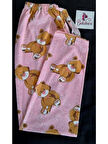 Bukadınca Pembe Ayıcık Desenli Pijama Altı-BK010002 