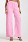 Balenbi Kadın Beli Lastikli Palazzo Müslin Pantolon 1096