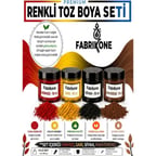 Toz Mum Boyası Seti 10 cc 4’lü – Soya & Parafin Wax Için – Kırmızı, Sarı, Siyah, Kahverengi BKFAB4KSRSKH10G