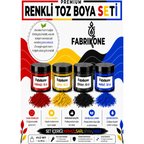 Toz Mum Boyası Seti 10 cc 4’lü – Soya & Parafin Wax Için – Kırmızı, Sarı, Siyah, Mavi BKFAB4KSRSM10G