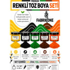 Toz Mum Boyası Seti 10 cc 5'li – Soya & Parafin Wax Için – Sarı, Siyah, Yeşil, Kahverengi, Turuncu BKFAB5SRSYKHT10G